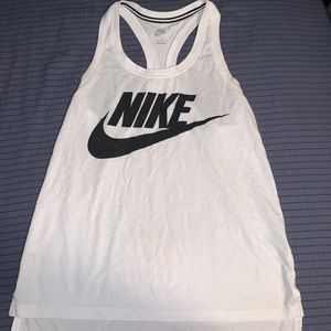 White Nike tank